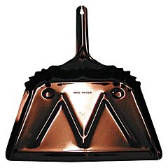 Magnolia Brush 6 Dust Pan, 12 In, 20 Gauge Steel, Black