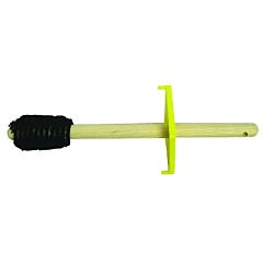 Magnolia Brush 4-Dope Dope Brush, 2 In L Trim, 16 In Oal, Wood, Taper Both Ends, Grey Tampico Fiber, Includes Guard
