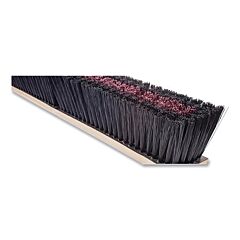 Magnolia Brush 1124Lh No. 11 Line Floor Brush, 24 In, 3 In Trim, Polystyrene Center, Black Plastic Border, Brush Only