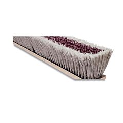 Magnolia Brush 3524Lh No. 35 Line Floor Brush, 24 In, Coarse Br Plastic/Silver Flagged-Tip, Less Handle