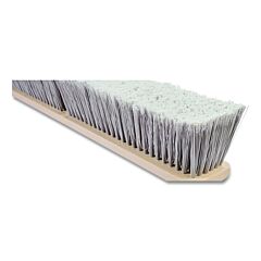 Magnolia Brush 3736Lh Silver Flagged Tip Polystyrene Floor Brush, 3736-Lh, 3 In Trim X 36 In L, Wood, Brush Head Only