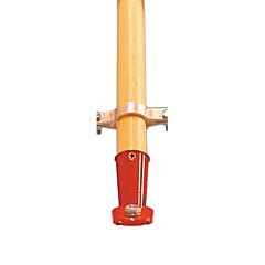 Magnolia Brush D-60 Iron Connector Handle, Hardwood/Metal, 60 In L X 1 1/8 In Dia