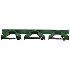 Saf-T-Cart Wb-303 Wall Brackets, Cylinder Bracket, Steel, 42 In X 6-1/2 In X 3 In, Green