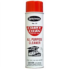 Sprayway Sw031 Crazy Clean All Purpose Cleaner, 20 Oz Aerosol Can, 1/Case