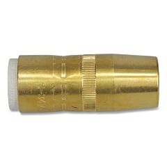 Best Welds N-3414B Centerfire Style Mig Gun Nozzle, 3/4 In Bore, 1/4 In Recess, Brass