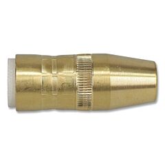 Best Welds Ns-1218B Centerfire Style Mig Gun Nozzle, 1/2 In Bore, 1/8 In Recess, Slim, Brass