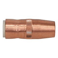 Best Welds Ns-1218C Centerfire Style Mig Gun Nozzle, 1/2 In Bore, 1/8 In Recess, Slim, Copper