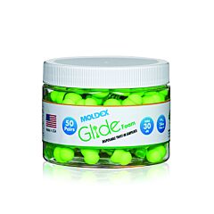 Moldex 6686 Earplug Canister, Glide Multi-Curved Stem Twist-In, Foam, Green, Disposable
