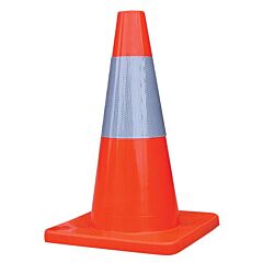 Truforce Tc186 Traffic Cone W/ 6" Reflective Collar, 18", 2 Lb, Dayglow Orange, 1/Each