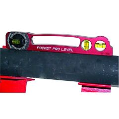 Flange Wizard Pp-200 Pocket Pro Level, 10 In L, 3 Vials, Anodized Aluminum
