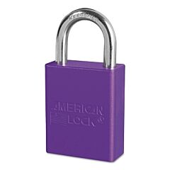 American Lock A1105Prp Solid Aluminum Padlocks, 1/4 In Diam., 1 In L X 3/4 In W, Purple