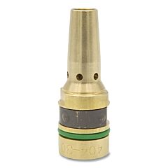 Bernard 404-30-25 Tough Lock Retaining Head, Heavy-Duty, Slip-On, 0.023 In To 0.125 Wire, Tapered, Brass, 25 Pk