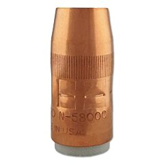 Bernard N-5800C Centerfire Mig Nozzle, Flush, 5/8 In Bore, For T Series Tip, Copper