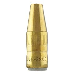Bernard Nst-3800B Centerfire Mig Nozzle, Flush, 3/8 In Bore, For Tt Series Tip, Brass