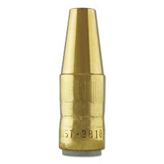 Bernard Nst-3818B Centerfire Mig Nozzle, 1/8 In Recess, 3/8 In Bore, For Tt Series Tip, Brass