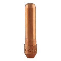 Bernard T-045 Centerfire Mig Contact Tip, 0.045 In Wire, T-045, Non-Threaded, Tapered Base