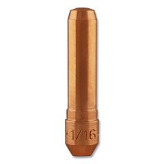 Bernard T-062Al Centerfire Mig Contact Tip, 1/16 In Wire, T-062Al, Non-Threaded, Tapered Base, Aluminum
