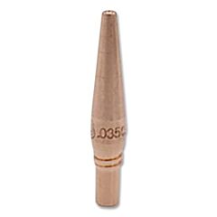 Bernard Tt-A035Ch Acculock Contact Tip, 0.035 In Wire, Heavy-Duty, Tt Series, Copper, Tapered