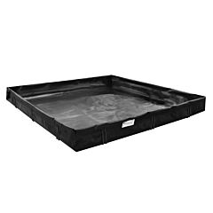 Black Diamond Bd-1240-Wb-L 12'X40'X1' L-Bracket Spill Containment Berm, Black, 3590 Gallon Capacity