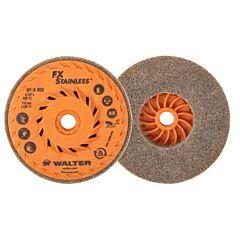 Walter 07X452 4-1/2 Fx Stainless Cup Wheel, Spin-On