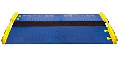 Checkers Cprl-3Gd-Do-O Each Ada Rail For 3 Channel Gd Drop Over Orange 54"