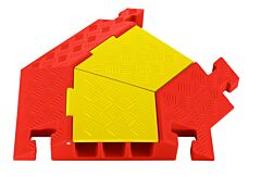 Checkers Cpt3X225-R-Y/O 3-Channel Heavy Duty Linebacker Right Turn