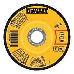 Dewalt Dw4542 Type 27 Depressed Center Wheel, 4-1/2 In, A24R Grit, 13300 Rpm, Aluminum Oxide