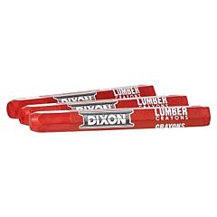 Dixon Ticonderoga 52012 Lumber Crayons, 1/2 In X 4 1/2 In, Soft Red