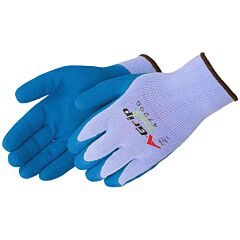 Liberty Safety 4729Gl Frogrip Blue Latex Coated Seamless Gloves, Gray, Size Large