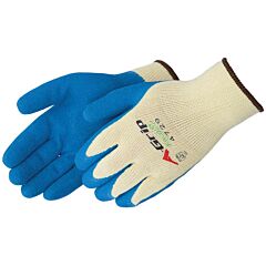 Liberty Safety 4729S Frogrip Blue Latex Coated Seamless Gloves, Blue/Yellow, Size Small