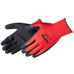 Liberty Safety 4779Rdl Frogrip Black Latex Coated Seamless Gloves, Red/Black, Size Large