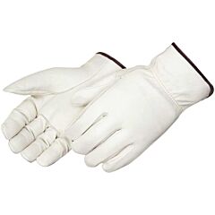 Liberty Safety 6130M Leather Gloves, Regular Grain Cowhide Driver With Straight Thumb, Size Medium