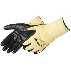 Liberty Safety 4830Xs Frogrip Cut-Resistant Gloves, Black Nitrile Cut Resistant Gloves, A2 Cut, Size X-Small