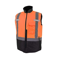 Radians Sjv41B Class 2 Reversible Insulated Vest, Orange, Size 3X-Large