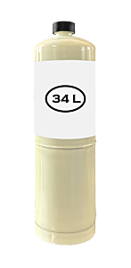 Argon 99.998% Calibration Gas, 34 Liter Steel