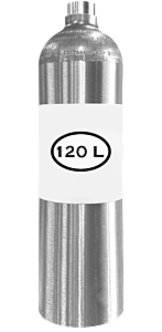 Hydrogen Sulfide 25 Ppm/ Carbon Monoxide 50 Ppm/ Methane 2.5% (50% Lel)/ Oxygen 12.0%/ Nitrogen Calibration Gas, 120 Liter Aluminum