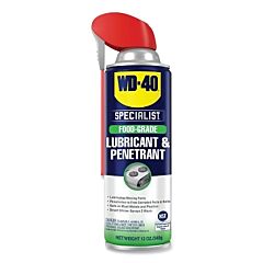 Wd-40 300936 Specialist Food-Grade Lubricant And Penetrant, 16.6 Oz Container Size, 12 Oz Fill Amount, Aerosol Can With Straw