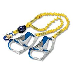 3M Dbi-Sala 1246350 Ez-Stop 100% Tie-Off Shock Absorbing Lanyard, Yellow, 6 Ft. (1.8M)