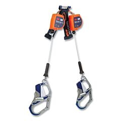 3M Dbi-Sala 3500283 Nano-Lok Edge Self-Retracting Lifeline (Srl), 7 Ft, Comfort Grip Hook, 420 Lb, 2 Legs, Galvanized Cable