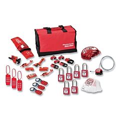 Master Lock 1458Ve410Pre Portable Lockout Kit, Includes 6-Padlocks/Toolbox