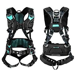 Safewaze 025-1644 Contour Women'S Construction Harness, Front & Side D-Rings, Qc Chest, Tb Legs, Size X-Large