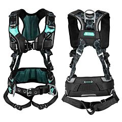 Safewaze 025-1649 Contour Women'S Construction Harness, Front & Side D-Rings, Qc Chest/Legs, Size Small