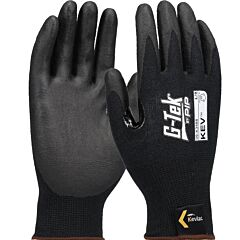 G-Tek 09-K3488/S Seamless Knit Kevlar® Blended Gloves With Foam Nitrile Coated Grip On Palm & Fingers - 18 Gauge - Touchscreen, Size Small