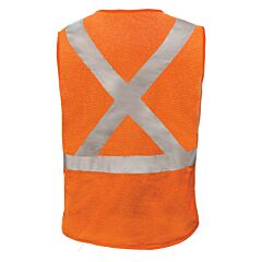 Reflective Apparel 502Sx-Or-Sm Class 2 Three Pocket Mesh Breakaway Vest, Orange, Size Small