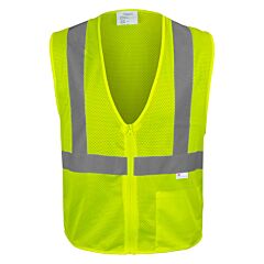 Reflective Apparel 581Et-Lm-2X Class 2 Value Mesh Vest, Yellow, Size 2X-Large