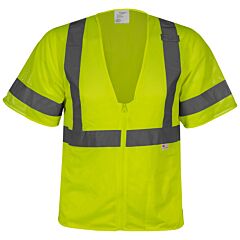 Reflective Apparel 583Et-Lm-Lg Class 3 Value Mest Vest, Yellow, Size Large