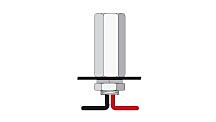 Checkers Fs7008-2 Each Easy Mount Hex Base With Hot Plug And Pig Tails
