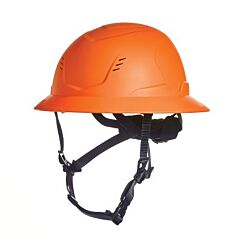 Msa 10250610 V-Gard® H2™ Safety Helmet, Type Ii, Full Brim, Rachet Suspension, Vented, Mips® System, Orange
