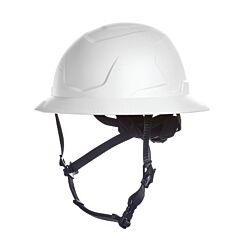 Msa 10250617 V-Gard® H2™ Safety Helmet, Type Ii, Full Brim, Rachet Suspension, Non-Vented, Mips® System, White