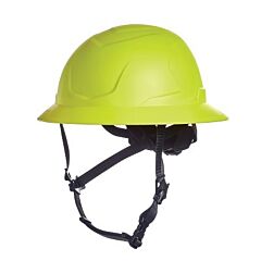 Msa 10250626 V-Gard® H2™ Safety Helmet, Type Ii, Full Brim, Rachet Suspension, Non-Vented, Mips® System, Hi-Viz Yellow